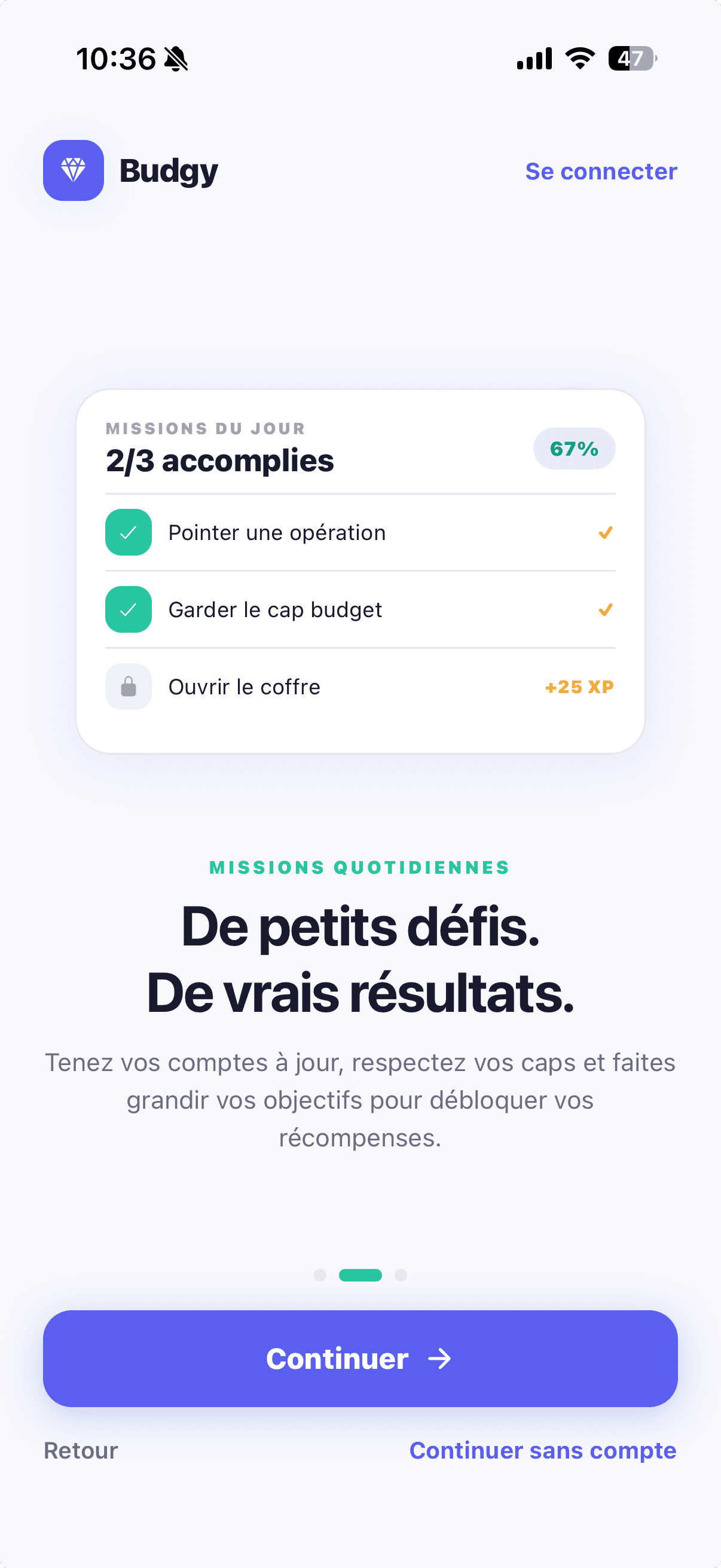 Budgy — daily missions