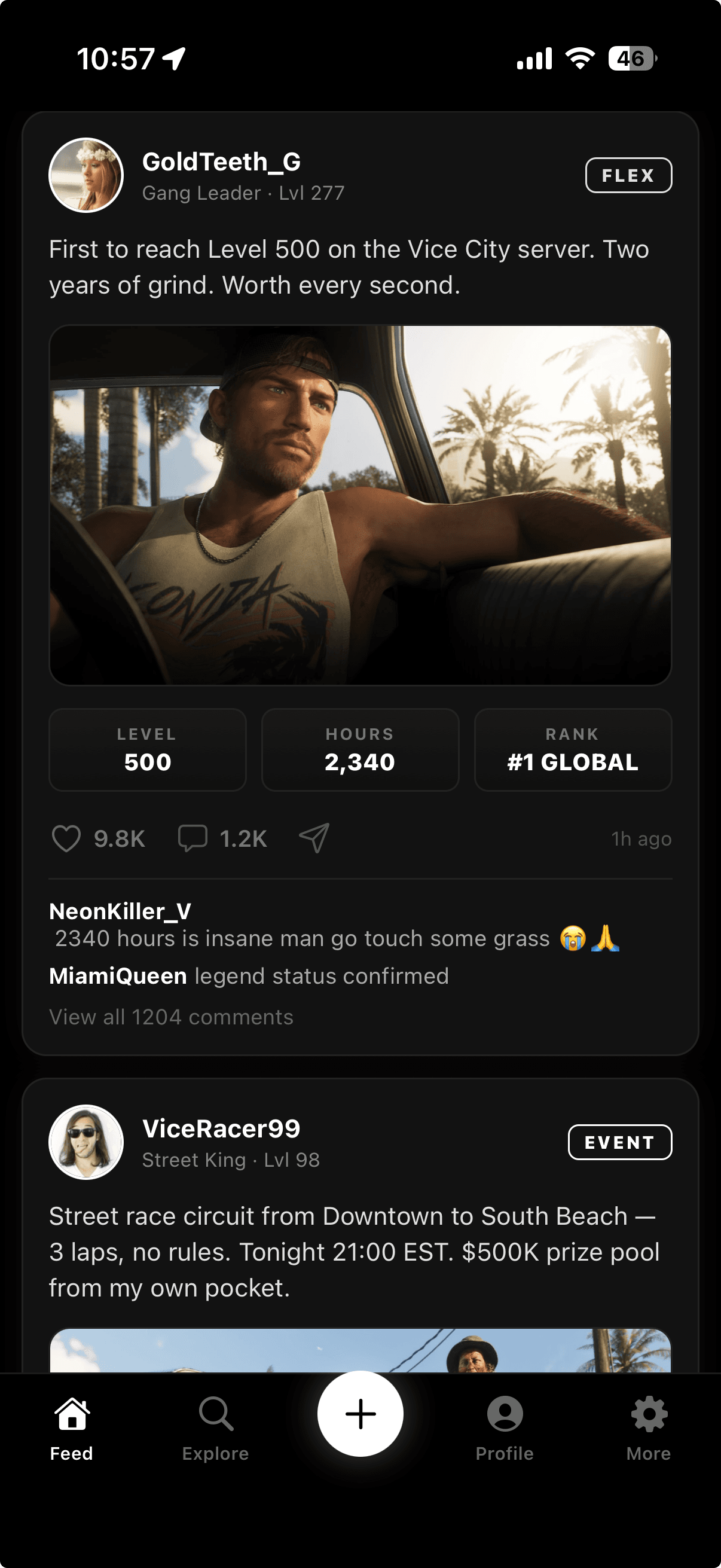 Vice City social feed
