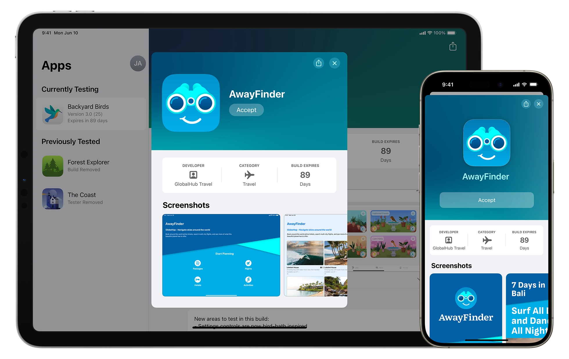 TestFlight on iPhone and iPad